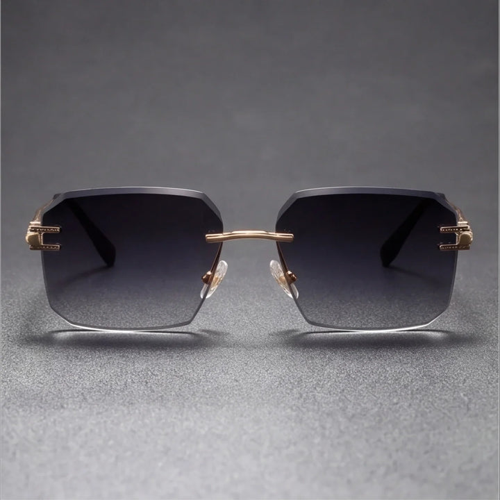 Stylish anti-glare shades with a lightweight metal frame, perfect unisex eyewear for clear vision.