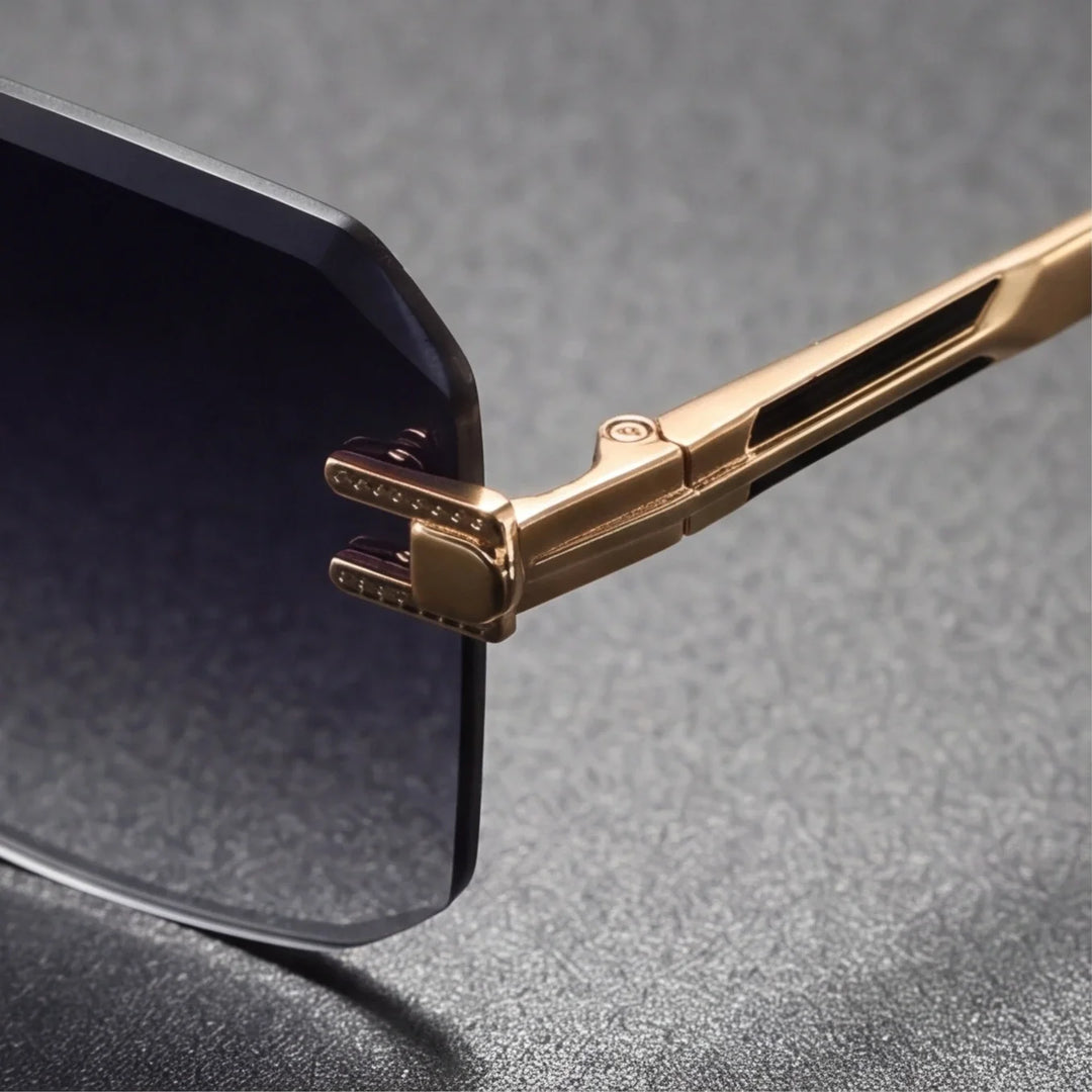 Modern unisex anti-glare sunglasses with a sleek metal frame for ultimate style and clear vision.
