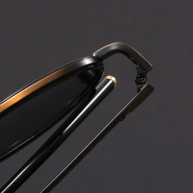Classic unisex metal frame sunglasses, perfect for daily wear, ensuring UV protection and anti-glare comfort.
