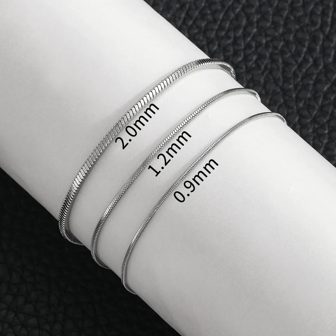 Unisex durable stainless steel bracelet with a sleek minimalist design. Non-tarnishing for long-lasting wear.
