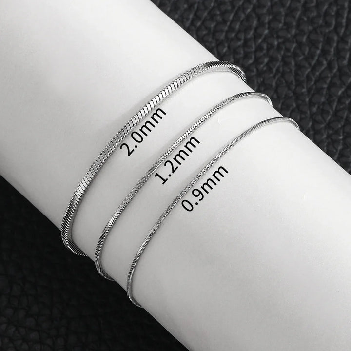 Unisex durable stainless steel bracelet with a sleek minimalist design. Non-tarnishing for long-lasting wear.