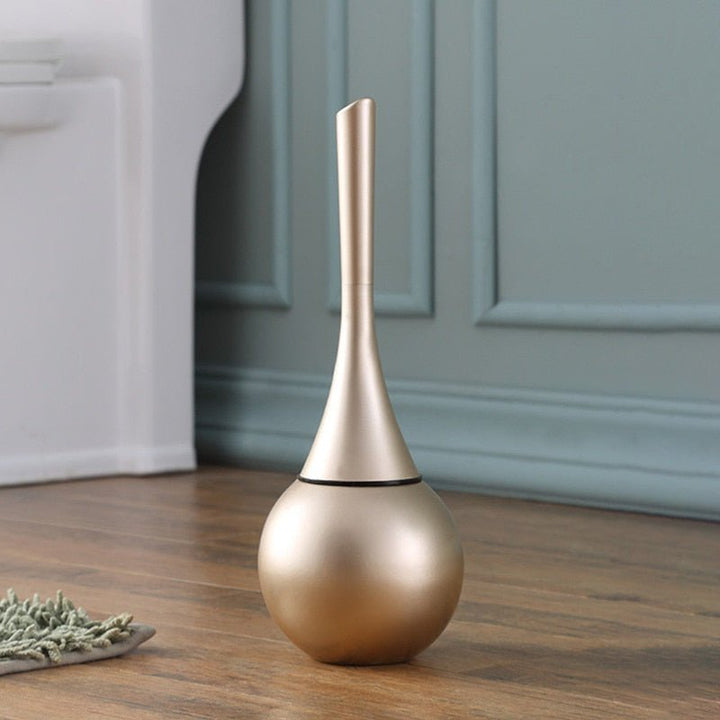 Sleek unisex toilet brush with advanced silicone cleaning head for modern bathrooms. Drip-free design ensures hygiene.
