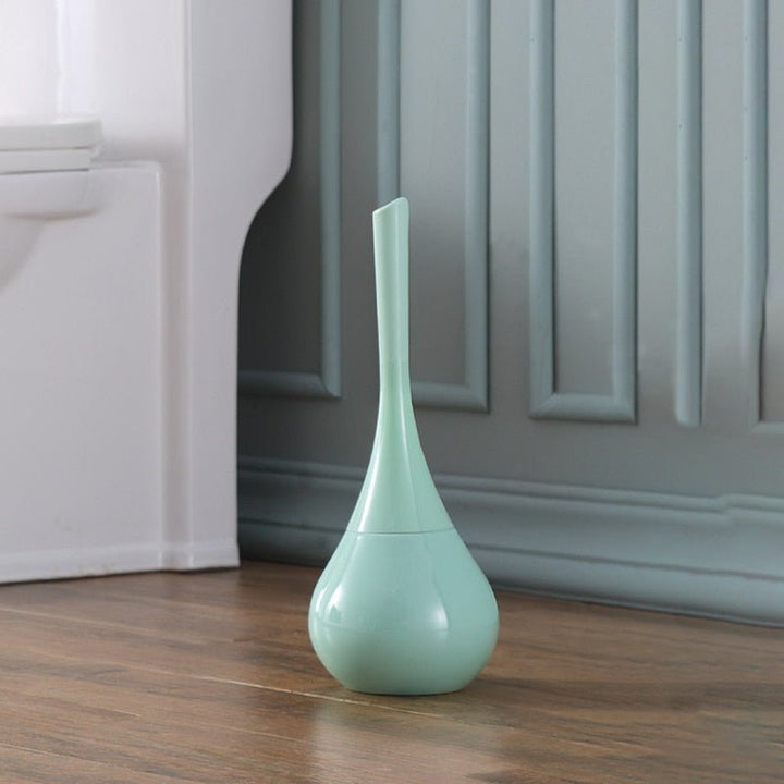 Drip-free toilet brush with a sleek design, advanced silicone head, ensuring a hygienic and modern bathroom cleaning tool.