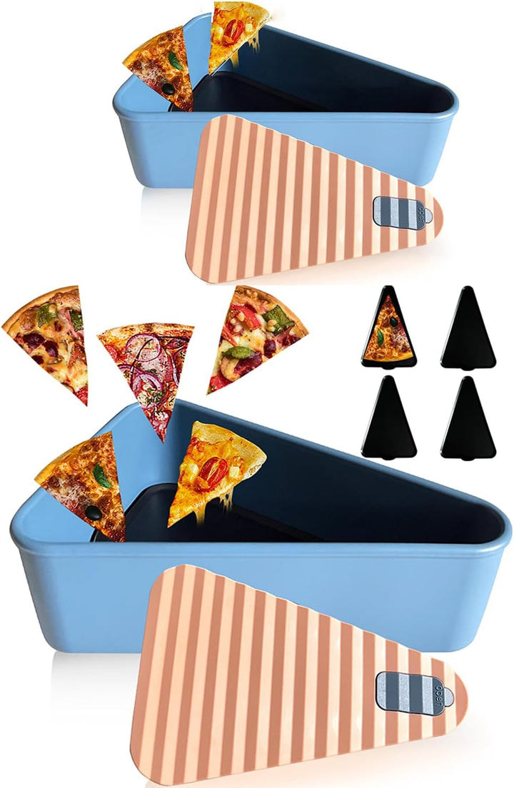 Durable silicone pizza container, ensuring food freshness for leftover slices