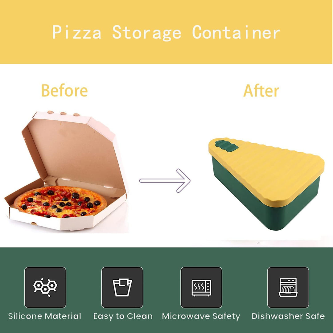 Silicone food organizer for pizza, maintain freshness with 2 trays