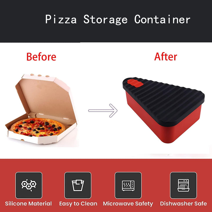 SliceSafe: The ultimate reusable pizza storage container with two convenient trays