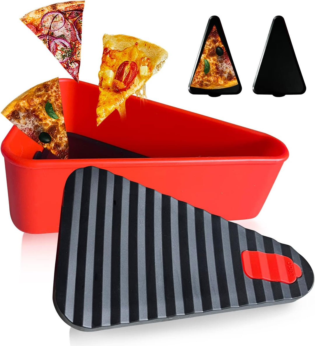 Keep your pizza fresh with this silicone storage container & two stackable trays