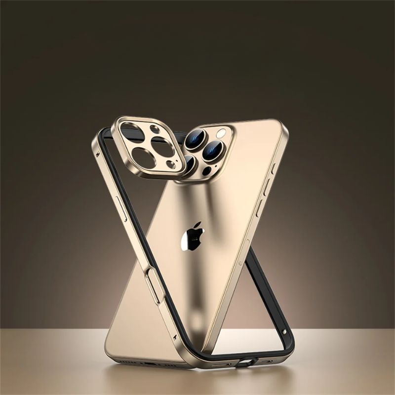 Slim aluminum iPhone case with camera protection. Durable & shockproof phone cover for iPhone 13/14/15/16.