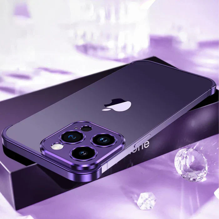 Slim deep purple iPhone case, robust StealthShield protective cover for mobile phones