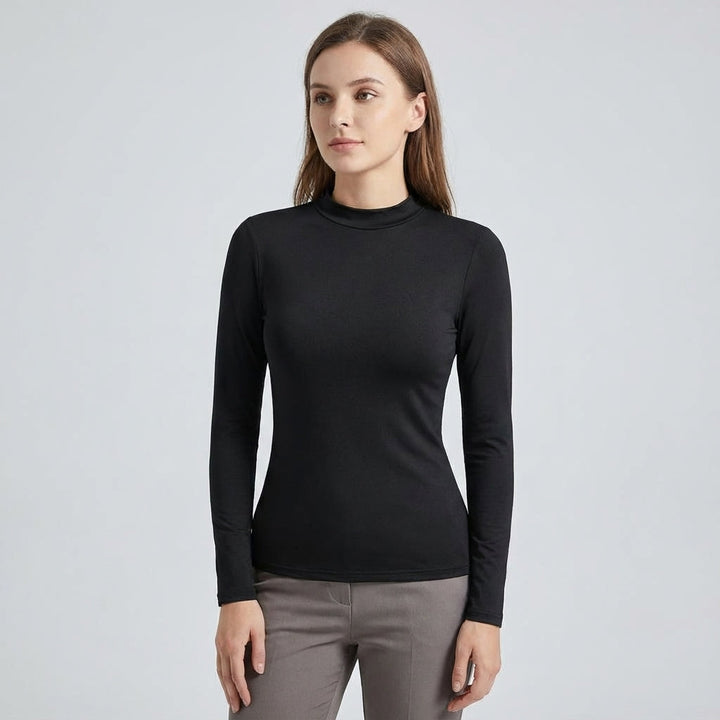 Catherine women's slim fit thermal shirt, long sleeve activewear top for warmth and comfort.