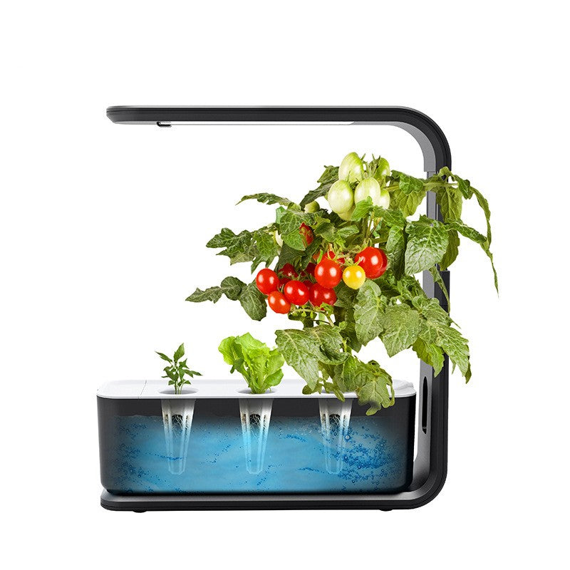 Modern indoor hydroponics system, a sleek plant grower for smart, soil-free gardening. Enhances home decor.