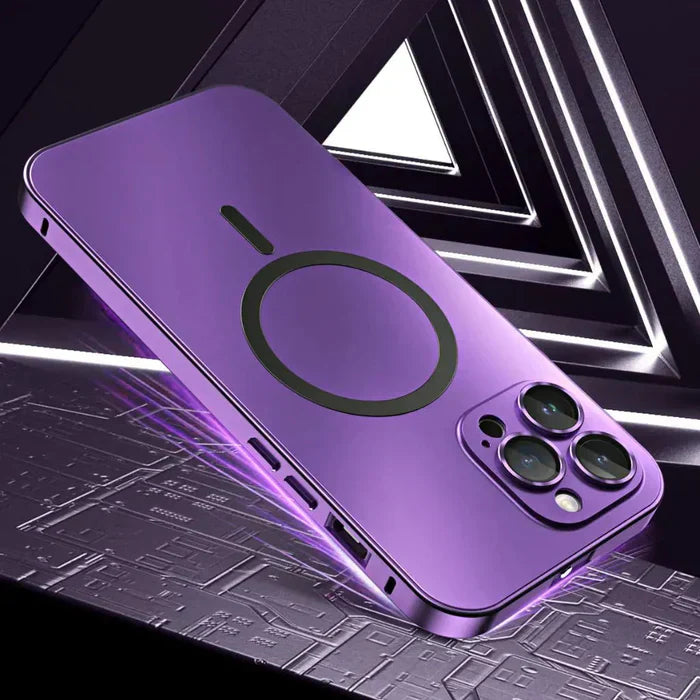 Metal MagSafe case for iPhone, designed for ultimate device protection & slim profile