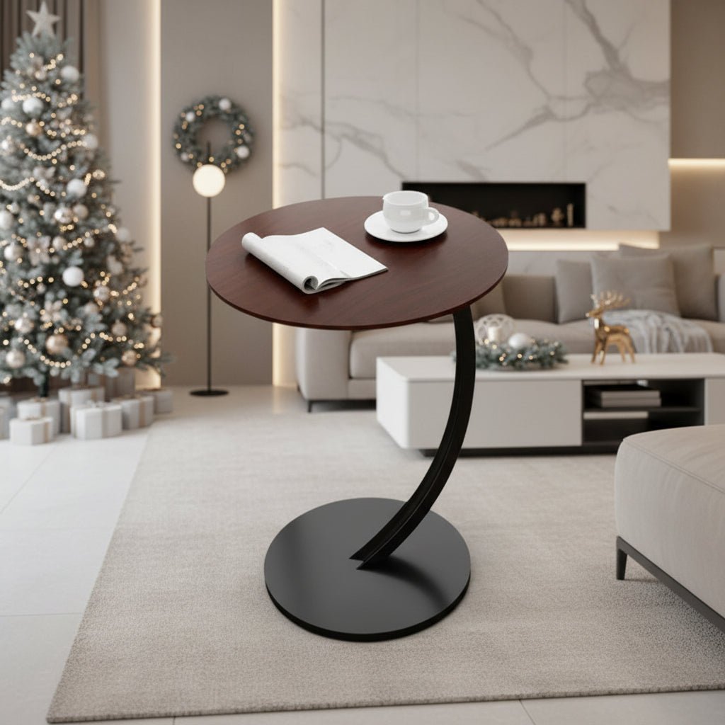 Reinforced sturdy legs of the SMALLIX round side table, ensuring durability for small space modern decor.
