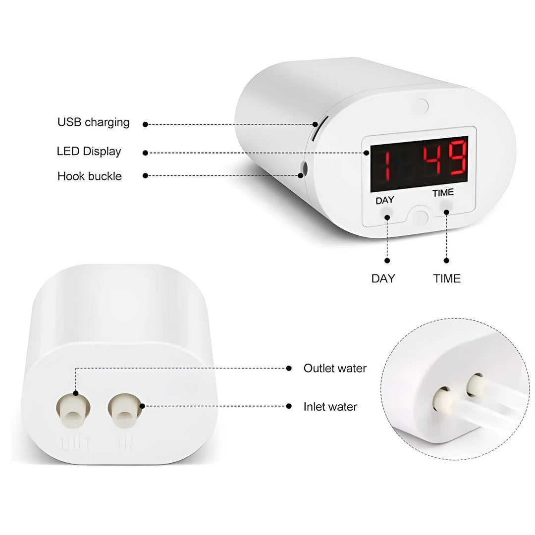 Modern smart home irrigation kit provides consistent water for all your plants.