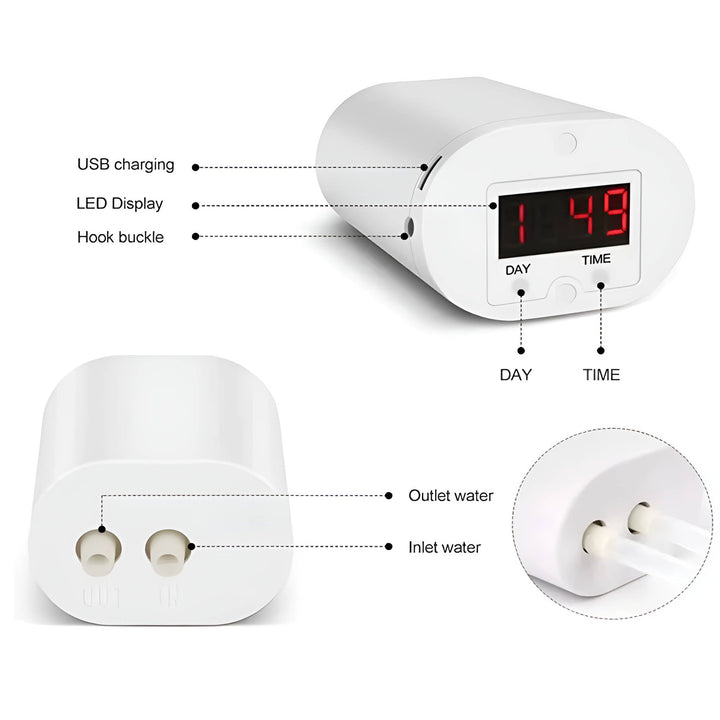 Modern smart home irrigation kit provides consistent water for all your plants.