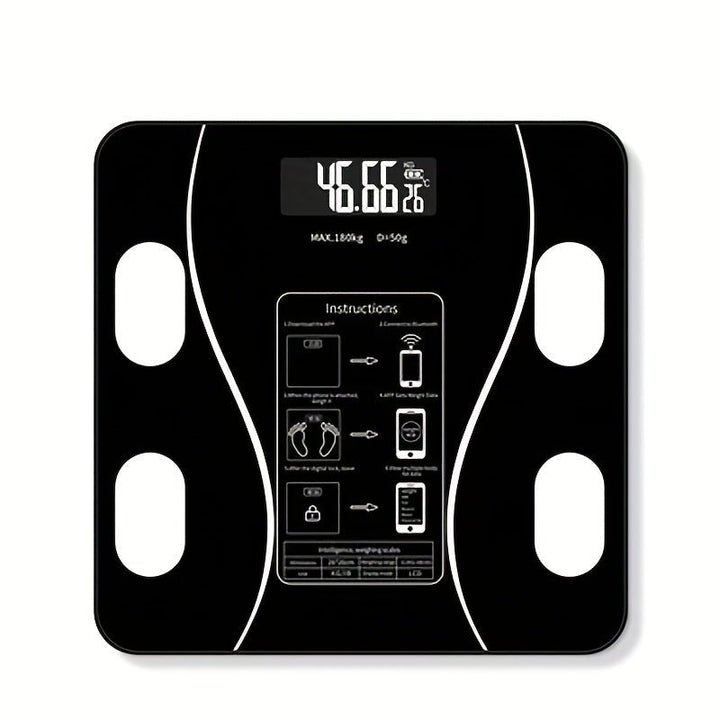 Digital health tracking scale, FitScale, for comprehensive body analysis, fitness & wellness journey at home.