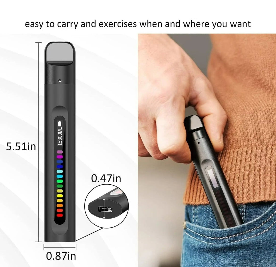 High-tech smart breath trainer improves lung function, respiratory muscle endurance & overall health. Easy to use.
