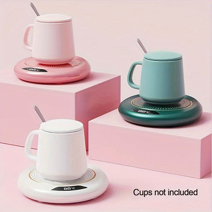 Premium smart mug warmer keeps all your hot drinks—coffee, tea, cocoa—at the perfect temperature.