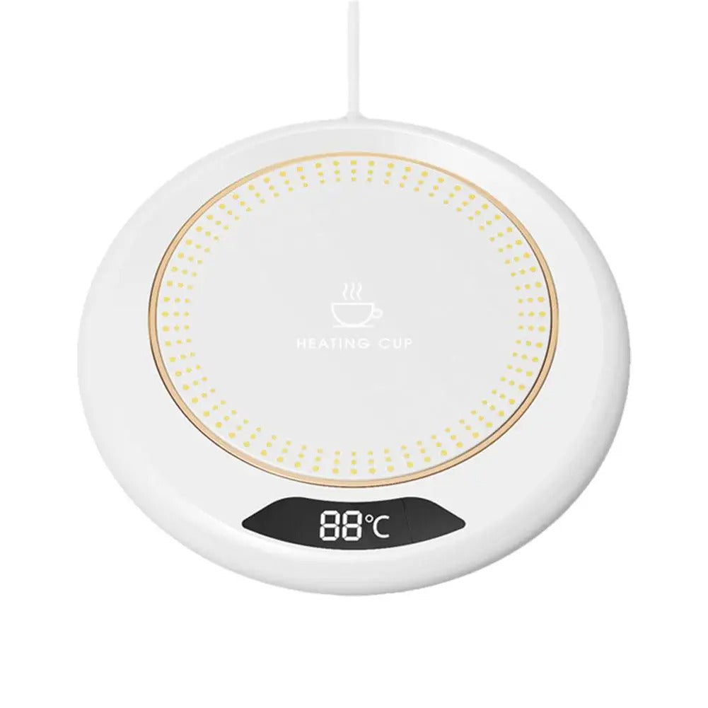 Drink warmer with smart temperature control for tea or coffee, ensures your beverage is never cold.