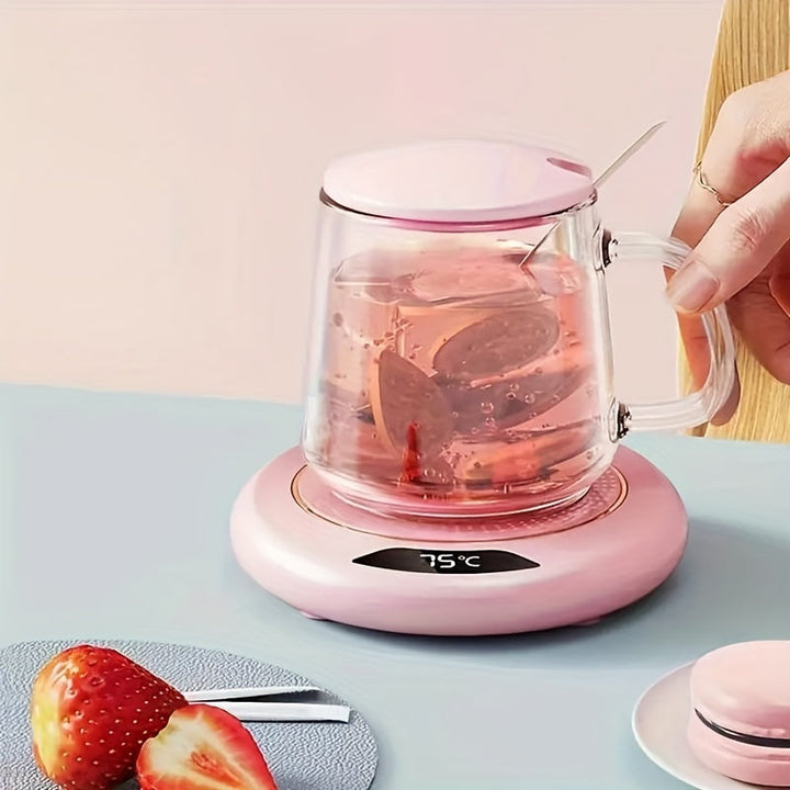 USB-powered smart beverage heater, a convenient solution for hot coffee, tea, and other drinks.