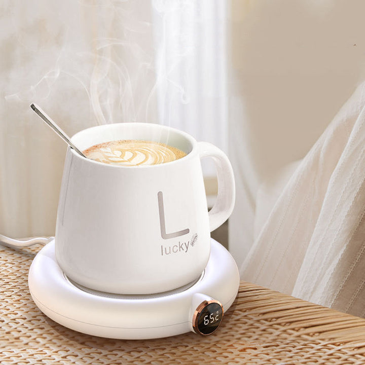 Smart desktop mug warmer for coffee & tea, keeping your hot drinks warm at your desk.