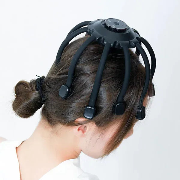 Ultimate relaxation with smart electric head massager. Therapeutic solution for daily stress relief & scalp care.
