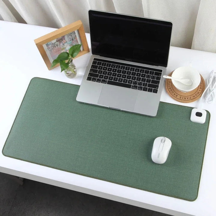 Luxury heated mouse pad, providing ultimate winter comfort and smart temperature settings.
