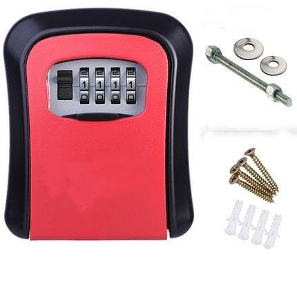 Biometric smart storage box for keys and passwords, enhancing home security and organization.
