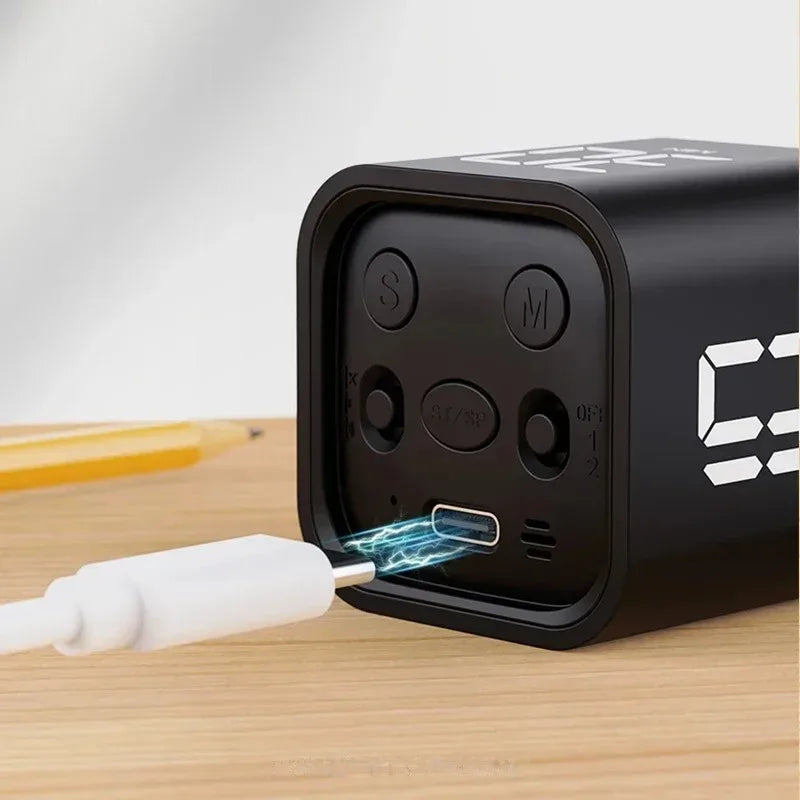 Innovative gravity sensor cube timer, a smart home gadget with LED for easy, intuitive time tracking.