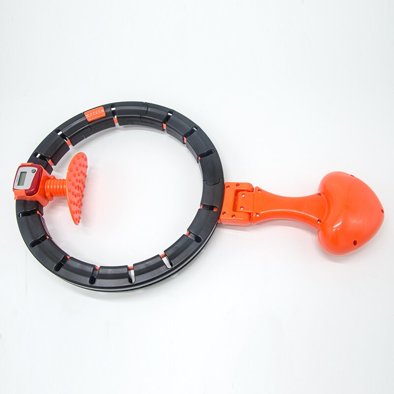 Smart adjustable weighted hula hoop for ultimate core toning, waist training, & calorie-burning home workouts.