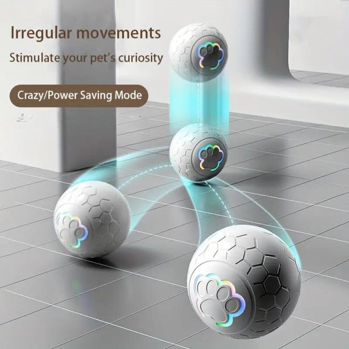 Waterproof SmartBounce interactive dog toy ball, perfect chew toy for active pets.