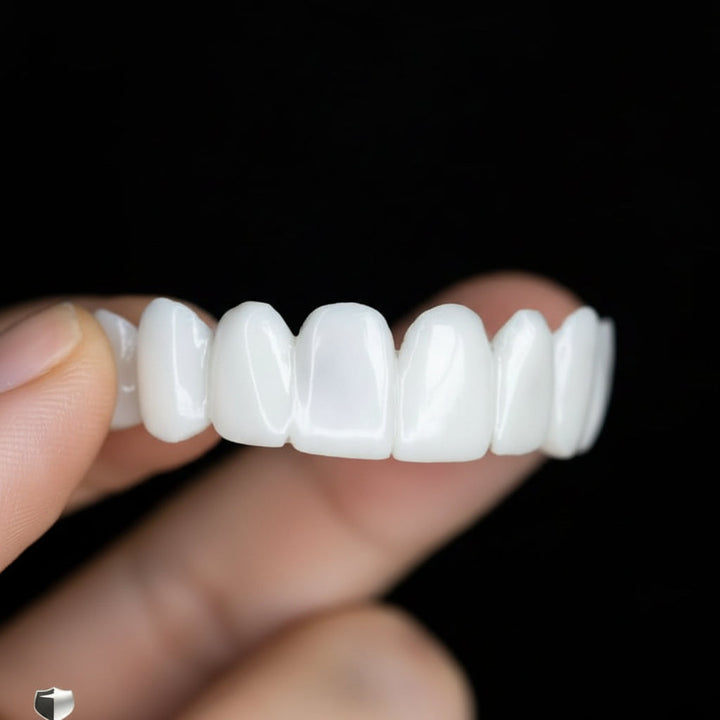 Achieve a dazzling white smile with comfortable, unisex SMILEFLEX dental covers. Instant cosmetic teeth solution.