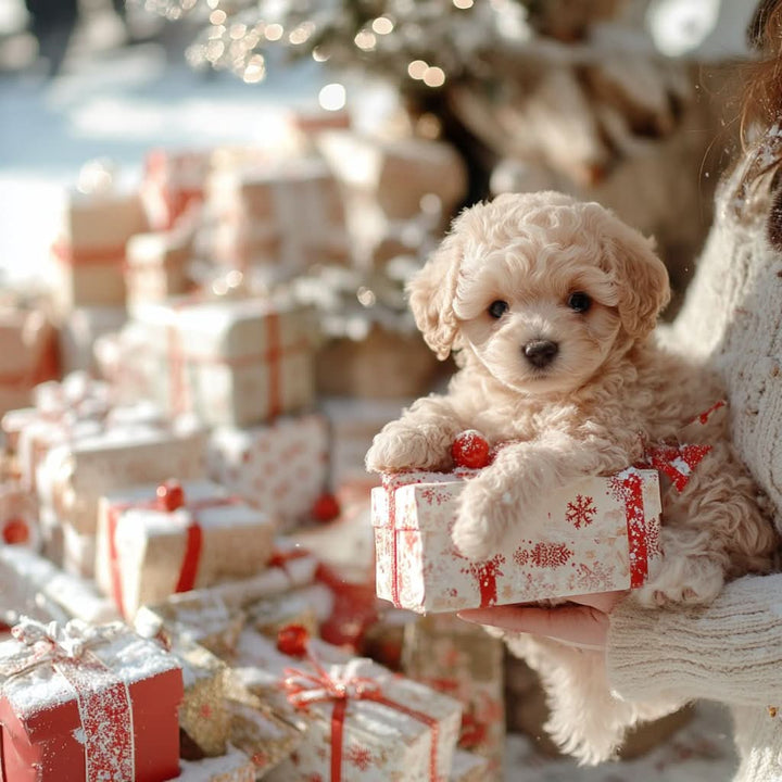 Interactive plush dog toy moving its head and wagging tail, captivating kids in playful, imaginative interaction.