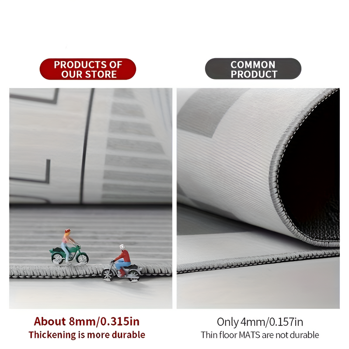 VelvetStep soft kitchen mat. Absorbent, anti-slip comfort rug for safe, plush steps in your home.