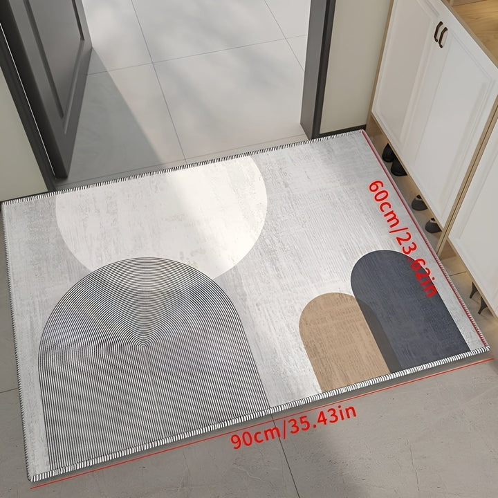 VelvetStep soft kitchen mat. Absorbent, anti-slip floor rug for home kitchens. Washable comfort.