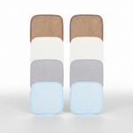 Blue + Gray + White + Brown