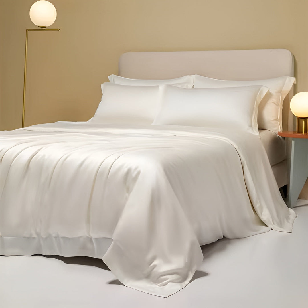 Premium bamboo duvet cover set. Ultra-soft, breathable, hypoallergenic bedding for restful sleep.