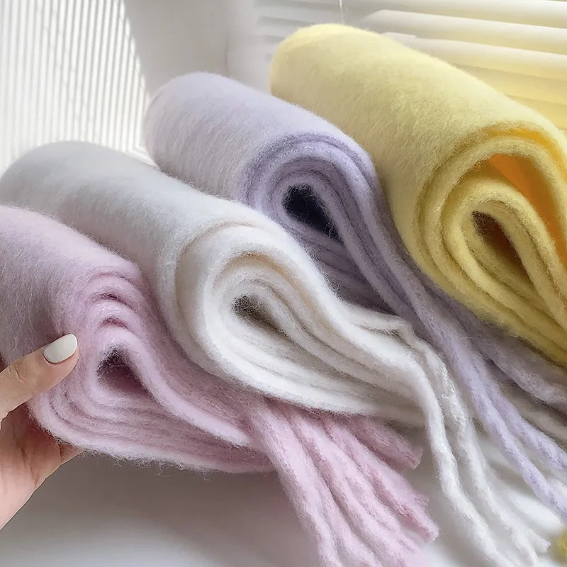 Grey cashmere scarf, a versatile and soft women's long scarf for cool weather fashion