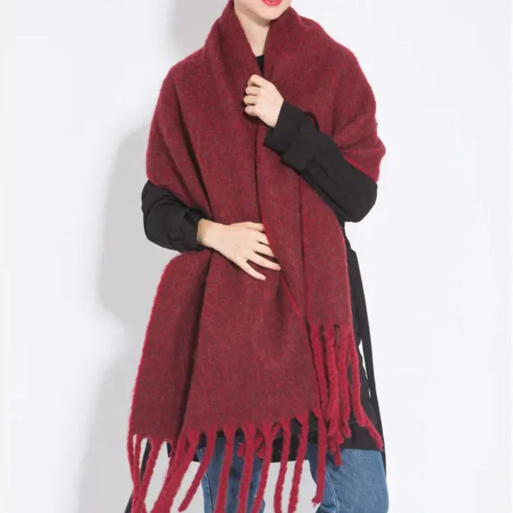 Warm women's cashmere scarf, elegant winter accessory and soft, comfortable fashion scarf
