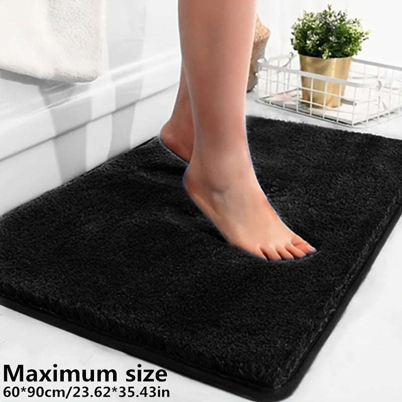 Premium home textile bath mat, soft, non-slip, absorbent, stylish geometric pattern.
