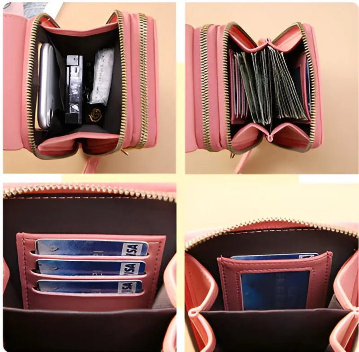 Versatile women's soft leather shoulder bag, anti-theft & stylish for any occasion.