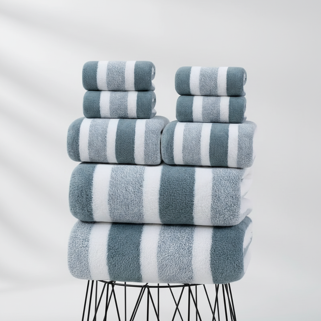 Comfortable patterned microfiber throw blanket, elegantly draped, enhancing any living space