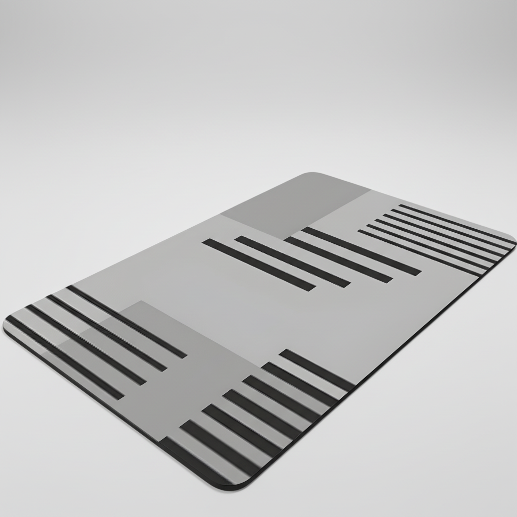 Beige non-slip bath mat, soft and absorbent, featuring a minimalist design for bathroom decor.