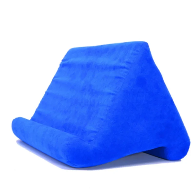 Plush soft cushion tablet & phone holder, provides stable, hands-free support on any surface.