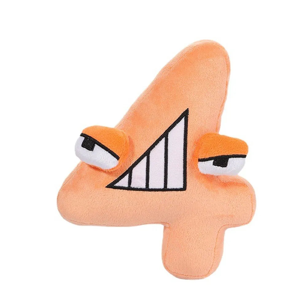 Soft touch plush number "0" toy, an educational resource for learning, fine motor skills & fun.