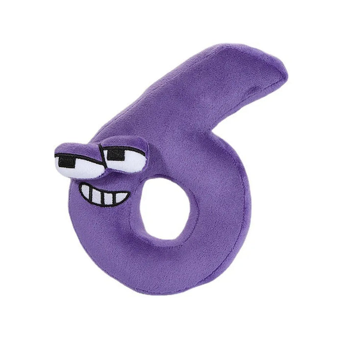 Child development soft number toy, fostering number recognition, counting, and creative play.