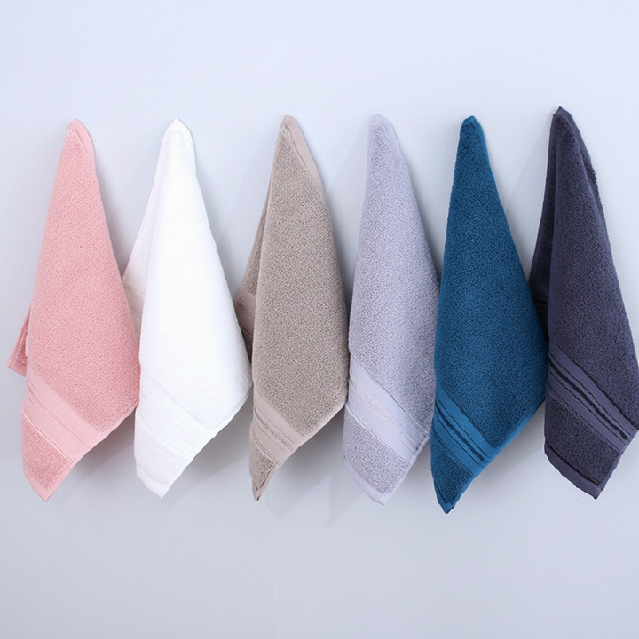 Towelino 12-pack of soft terry guest towels, white cotton, highly absorbent, perfect bathroom linens.