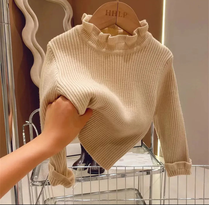 Unisex children's fashion: cozy cotton long sleeve sweater for toddlers, perfect for cool weather