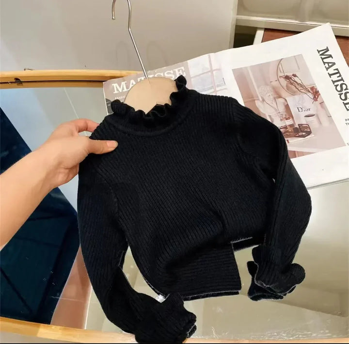Toddler's long sleeve cotton sweater, a comfortable and warm essential for kids' autumn wear