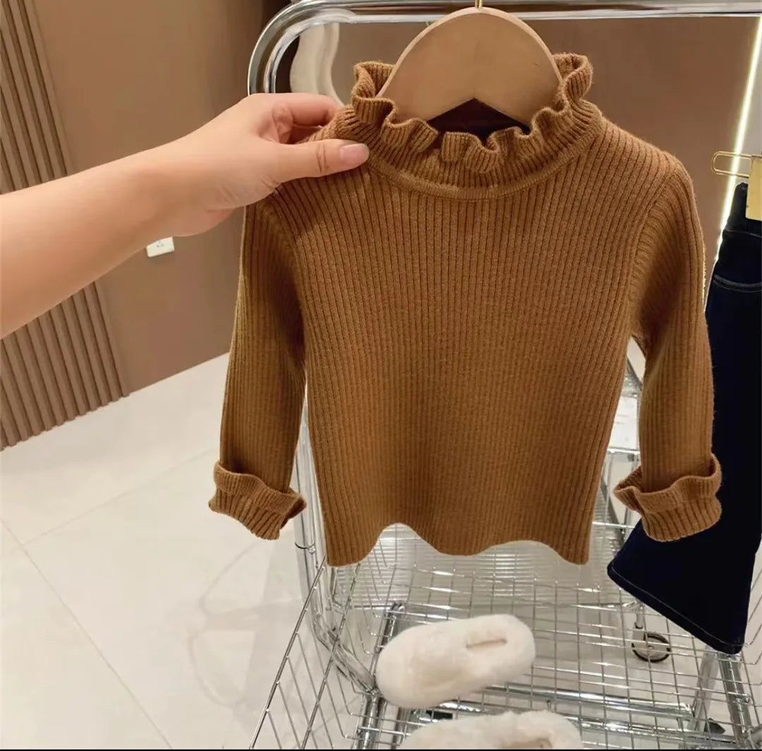 Warm toddler cotton knit sweater, designed for comfort and durability in winter and autumn